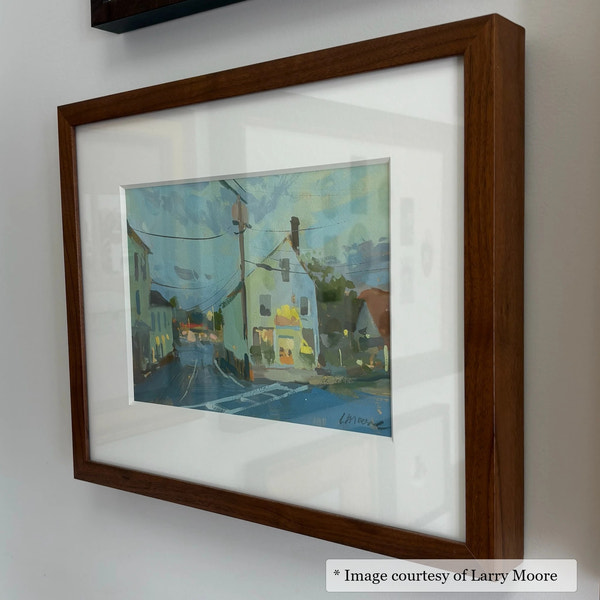 Hammond Walnut frame on an Impressionist painting by Larry Moore