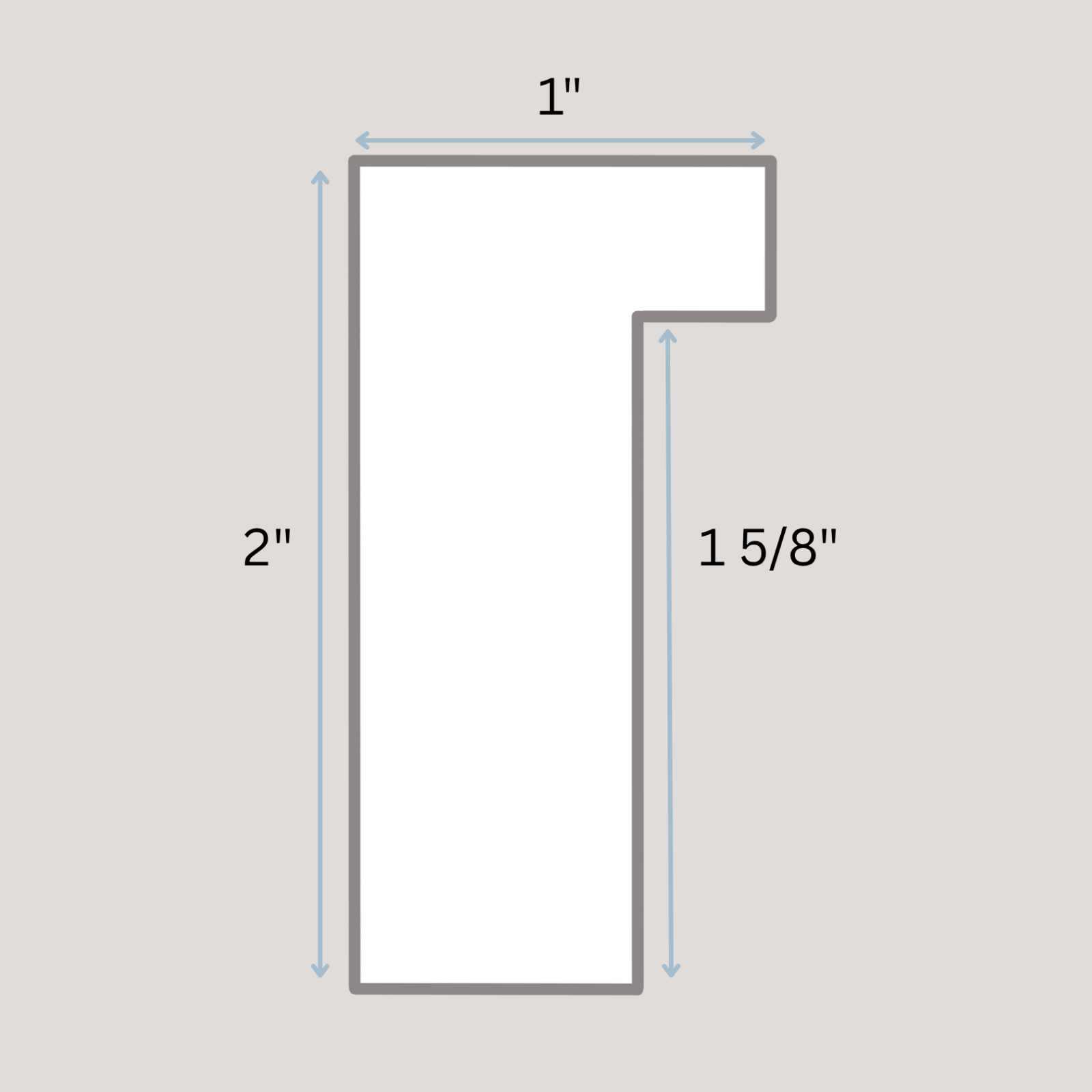 Hampton - Tall Black Stem FramePicture Frame