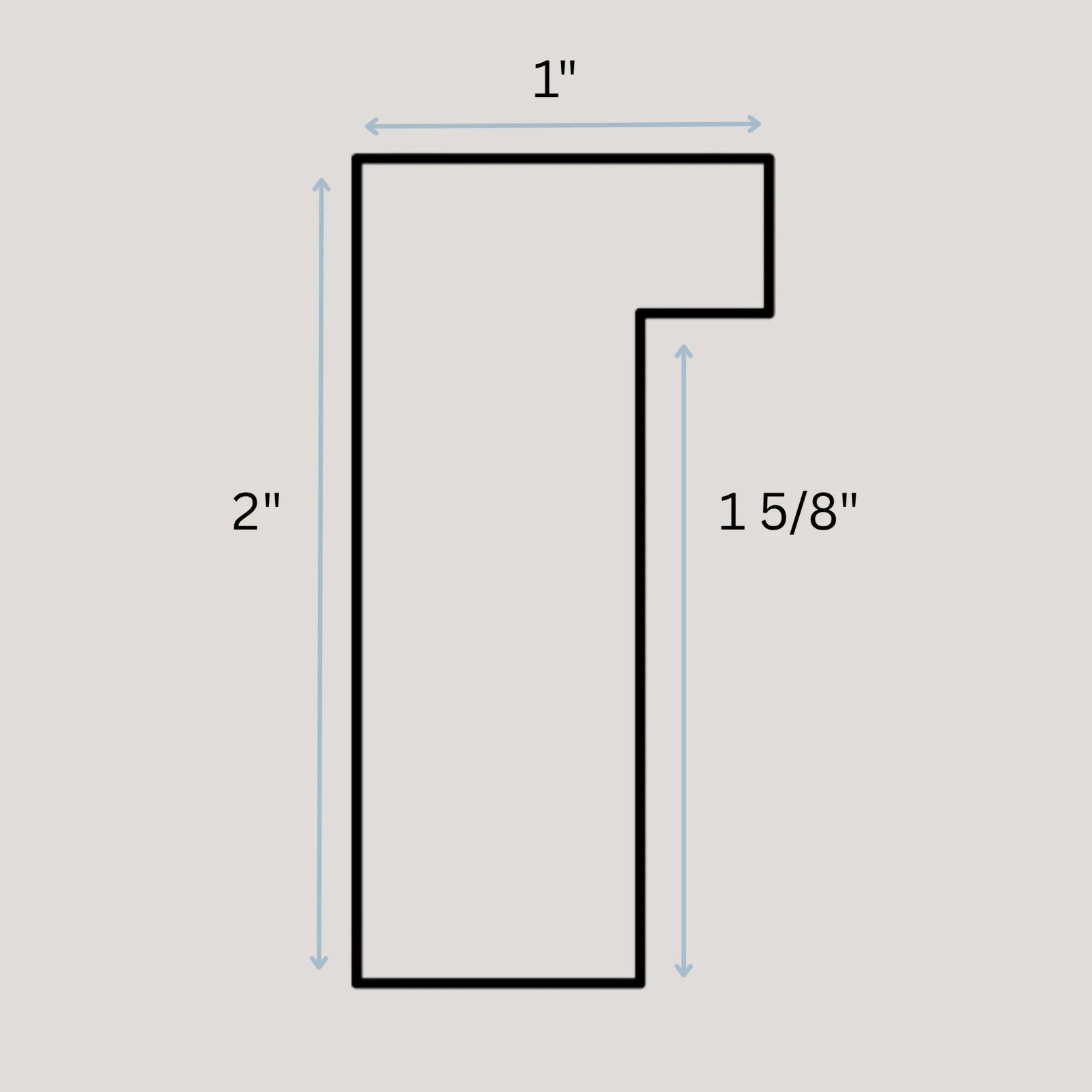 Hampton - Tall White Stem FramePicture Frame