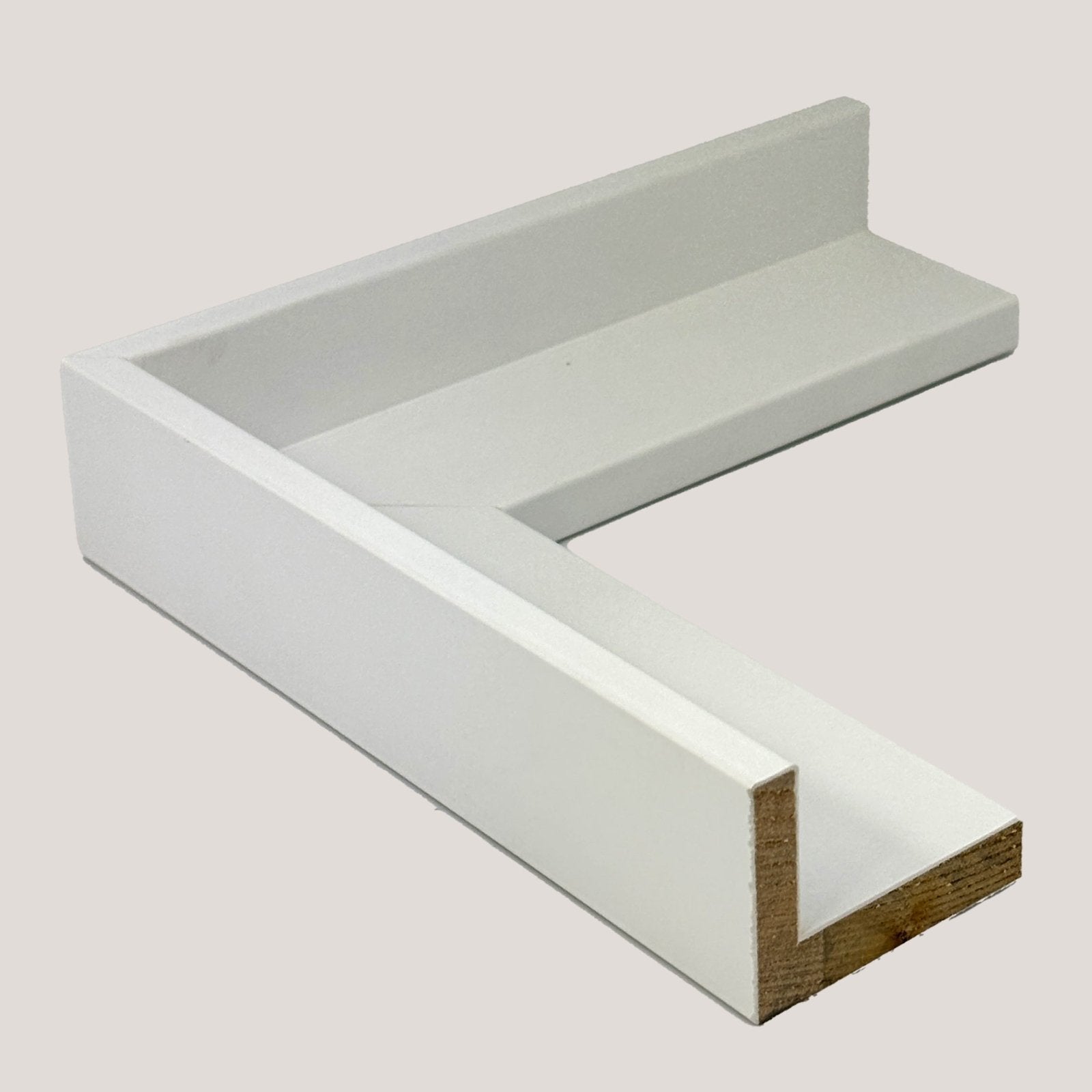 Shallow White Floater Frame - Articient