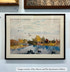 Hilliard Elm Burl frame on an Impressionist painting by Roy Mason, at The Sportsman's Gallery