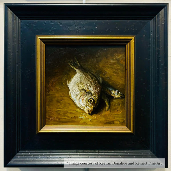 Meeting - Wide Black and Gold Frame