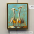 Impressionist painting of a bird by Kevin LePrince, framed in a natural and gold floater frame. Artwork from LePrince Fine Art Galleries.