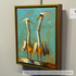 Impressionist bird painting by Kevin LePrince, framed in a natural and gold floater frame. Artwork from LePrince Fine Art Galleries.