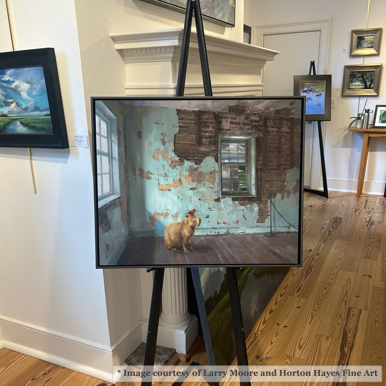 Kiawah - Ebonized Wood Floater FramePicture Frame