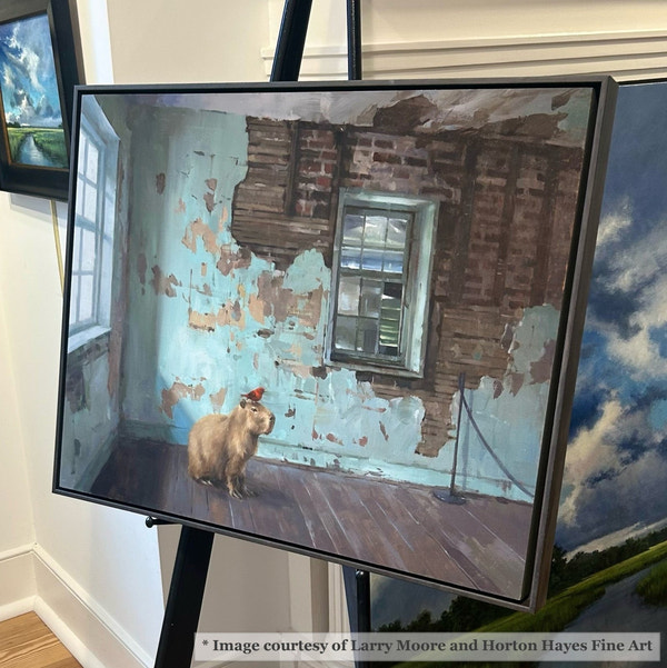 Kiawah - Ebonized Wood Floater FramePicture Frame