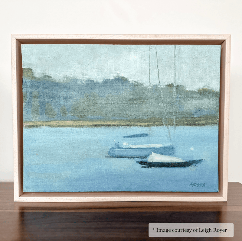 Kiawah - White Maple Floater FramePicture Frame
