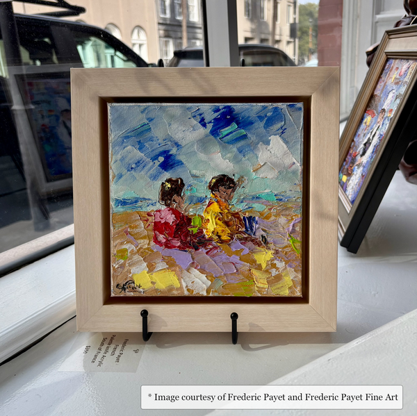 8x8 Ladson Composite Maple Floater Frame Impressionist painting of Figurative by Frederic Payet on display at Frederic Payet Fine Art