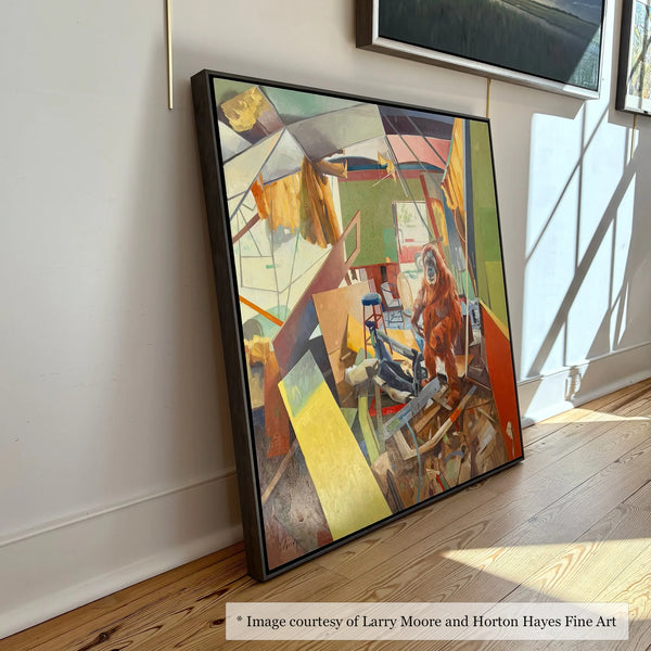 Kiawah - Ebonized Wood Floater Frame