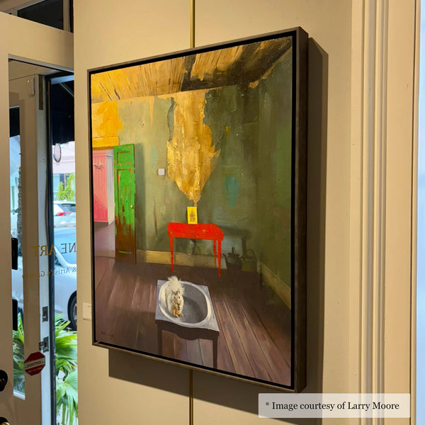 Kiawah - Ebonized Wood Floater Frame