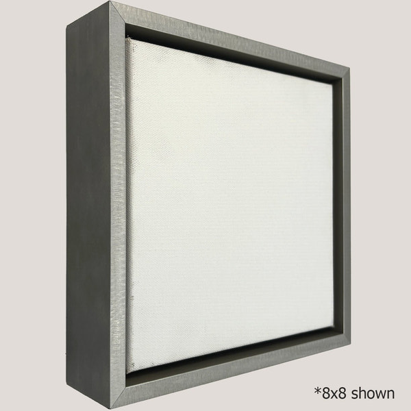 Logan - Italian Silver Floater Frame Profile