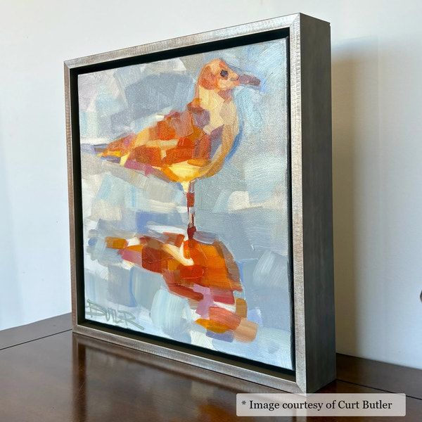 Logan Silver frame on an Impressionist painting by Curt Butler