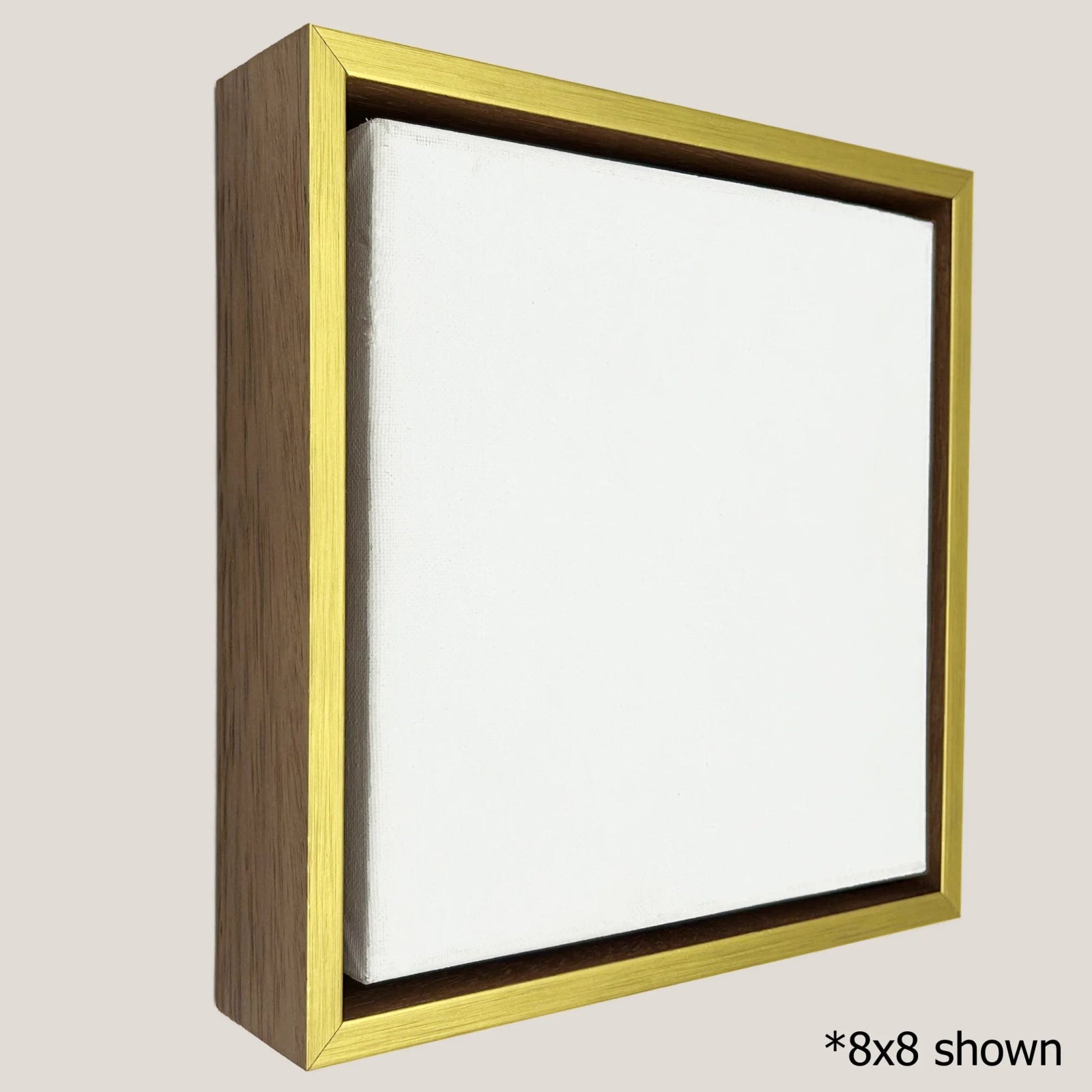 Marion - Natural & Gold Floater FramePicture Frame