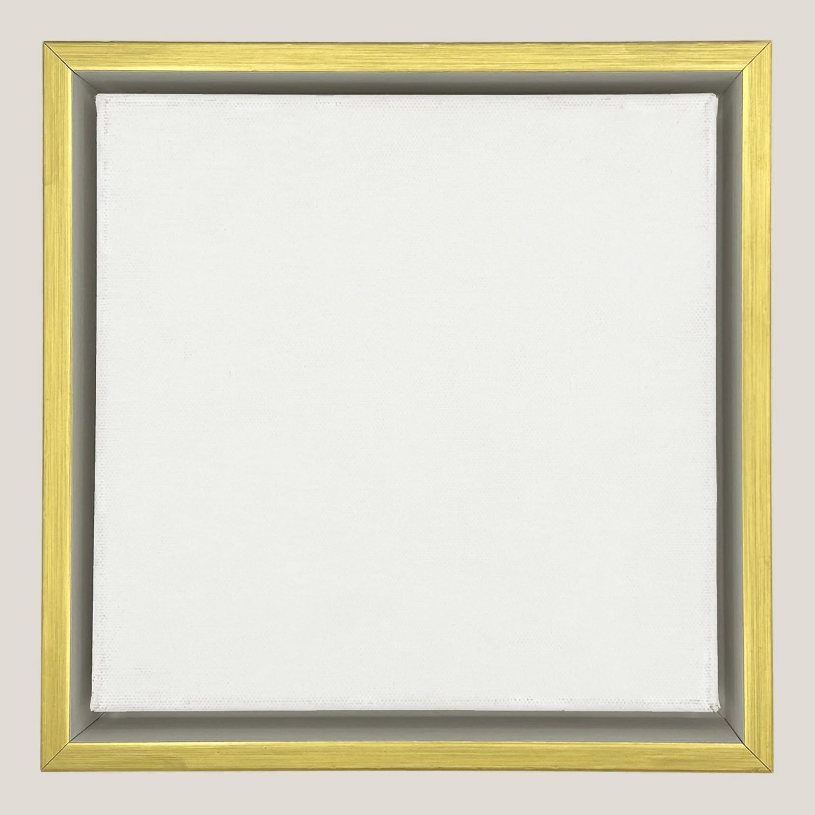 Marion - White & Gold Floater FramePicture Frame