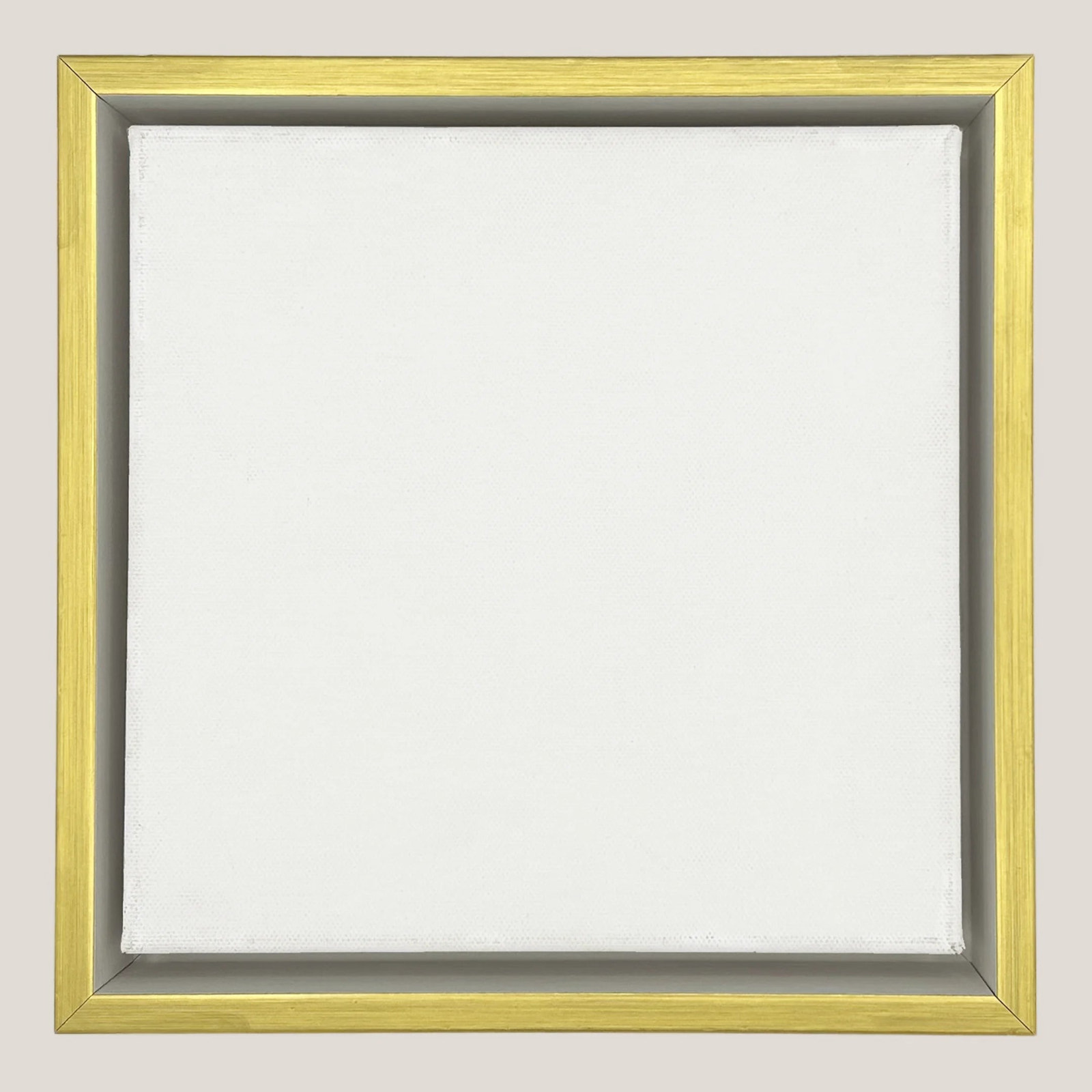 Marion - White & Gold Floater FramePicture Frame
