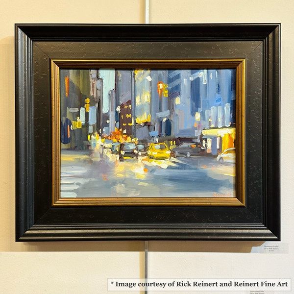 Meeting - Wide Black and Gold FramePicture Frame