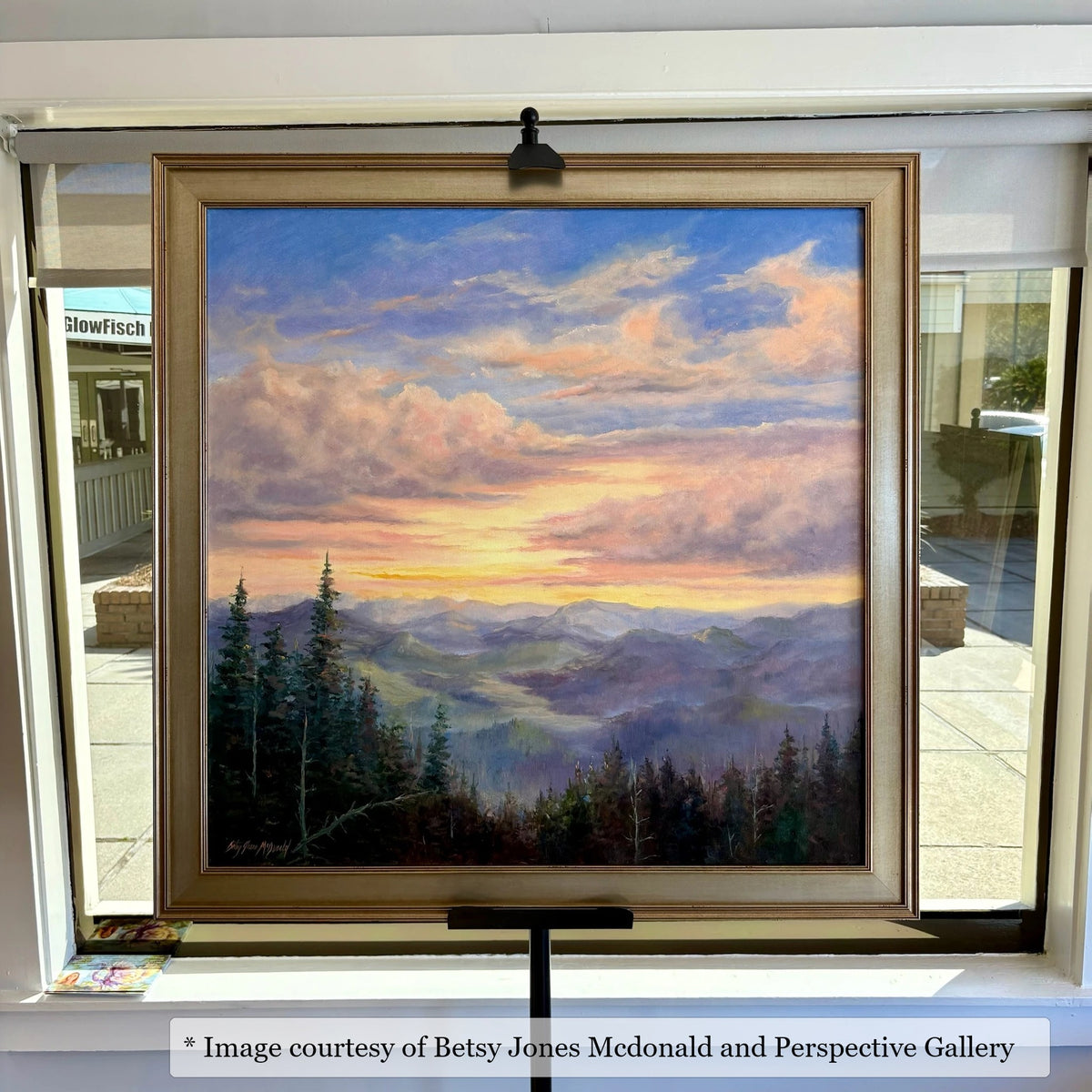 Middleton Champagne frame on an Impressionist painting by Betsy Jones Mcdonald, at Perspective Gallery