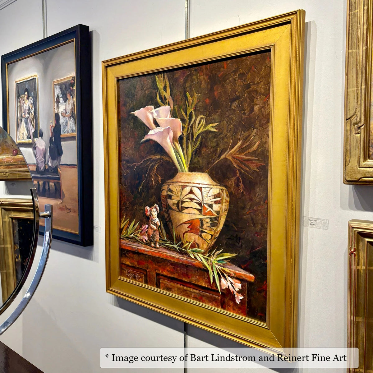 Middleton Gold frame on an Impressionist painting by Bart Lindstrom, at Reinert Fine Art
