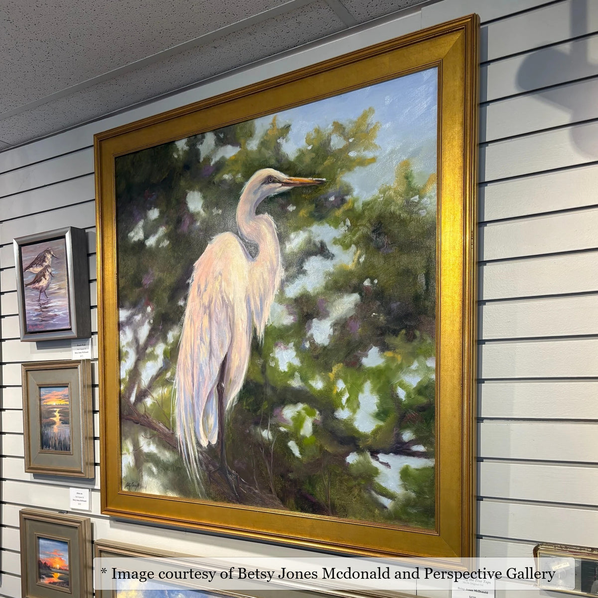 Middleton Gold frame on an Impressionist painting by Betsy Jones Mcdonald, at Perspective Gallery
