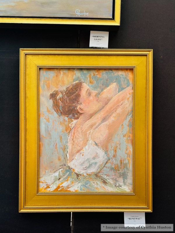 Wide Gold Plein Air Frame At Art Show