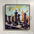Newbury Gray frame on an Impressionist painting by Frederic Payet, at Frederic Payet Gallery