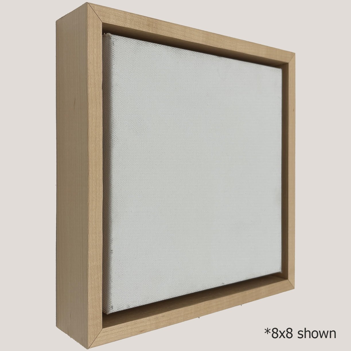 Newbury - Natural Maple Floater Frame Profile
