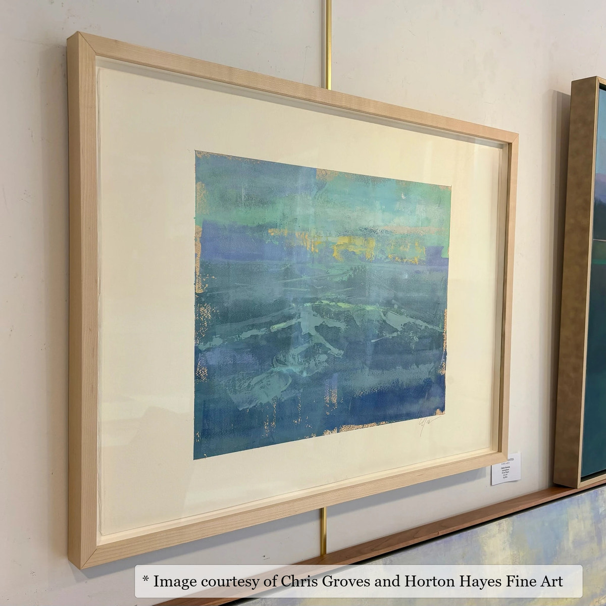 Norman Maple frame on an Impressionist painting by Chris Groves, at Horton Hayes Fine Art