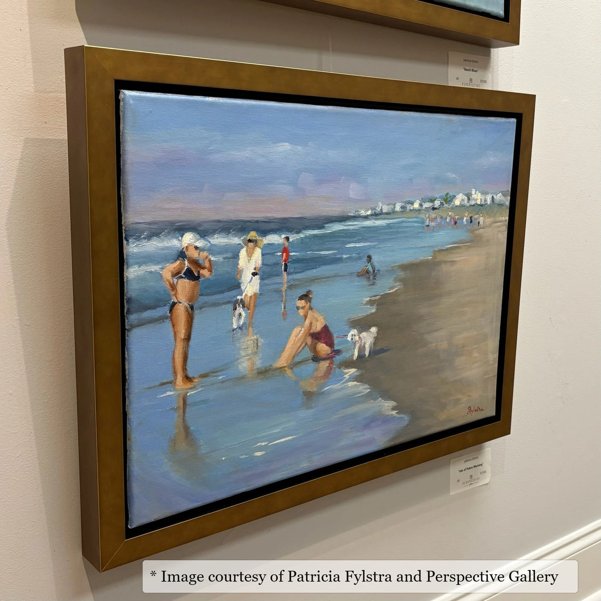 Pitt Gold frame on an Impressionist painting by Patricia Fylstra, at Perspective Gallery