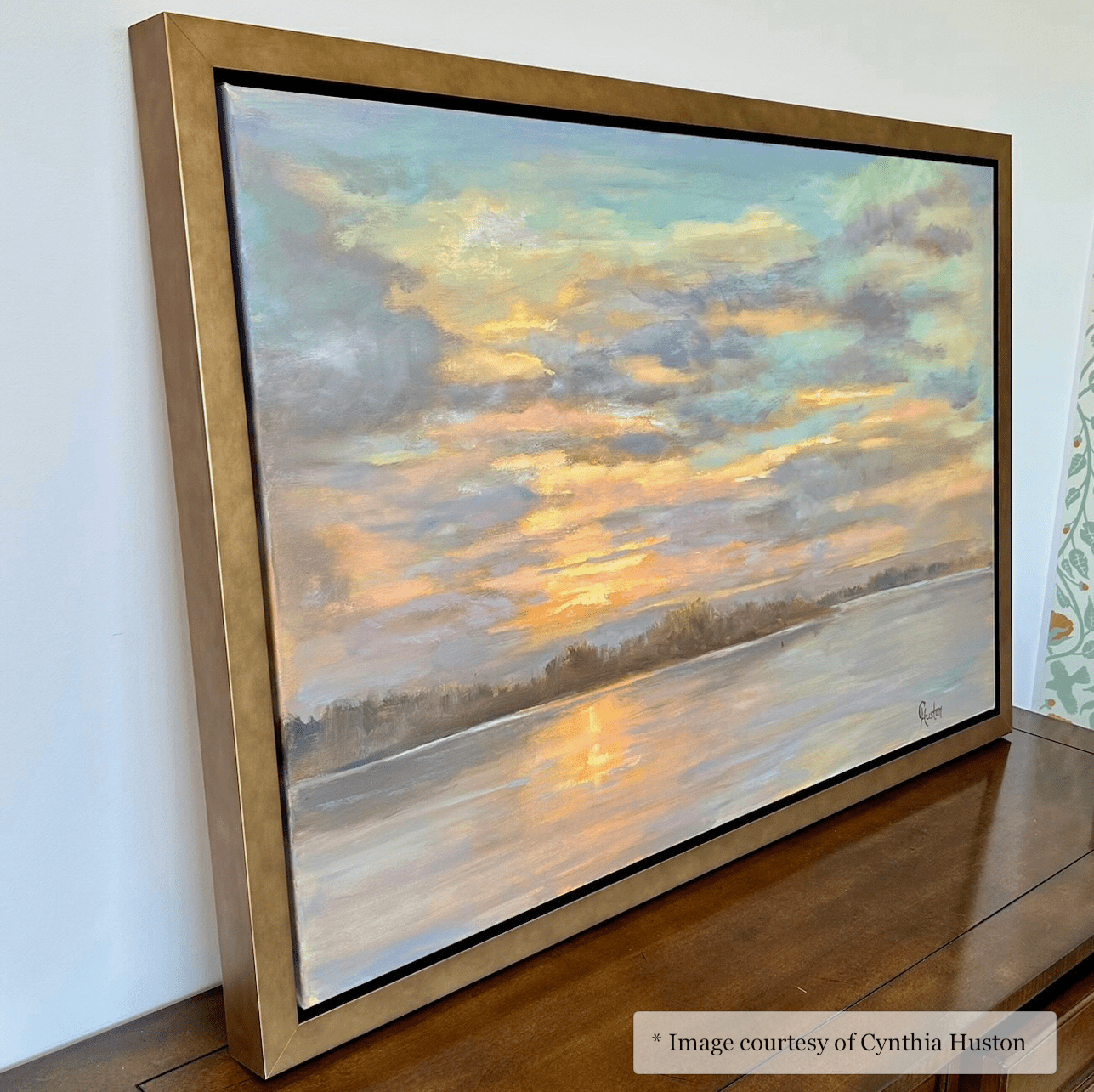 Pitt - Wide Gold Floater FramePicture Frame