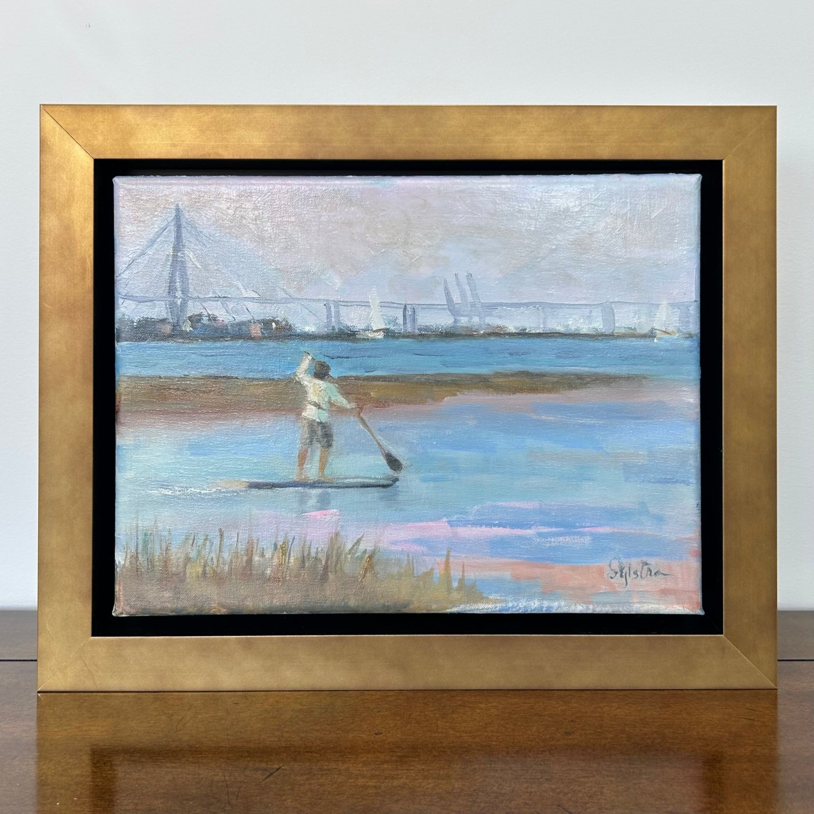 Pitt - Wide Gold Floater FramePicture Frame