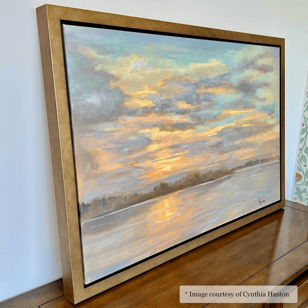 Pitt - Wide Gold Floater FramePicture Frame