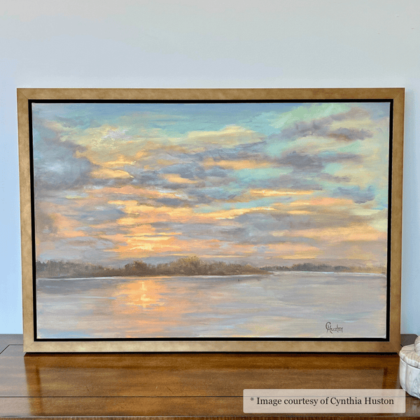 Pitt - Wide Gold Floater FramePicture Frame