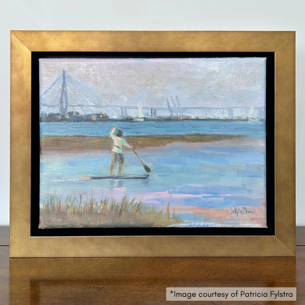 Pitt - Wide Gold Floater FramePicture Frame