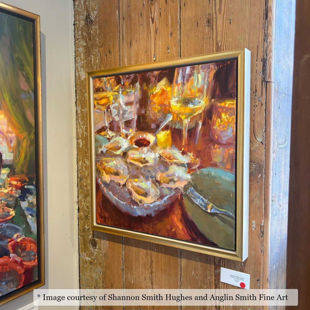 Reid Gold & White frame on an Impressionist painting by Shannon Smith Hughes, at Anglin Smith Fine Art