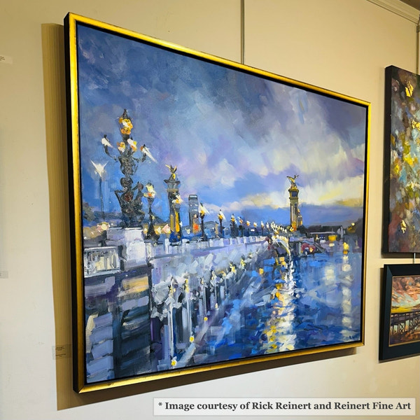 Reid - Gold & Black Floater FramePicture Frame