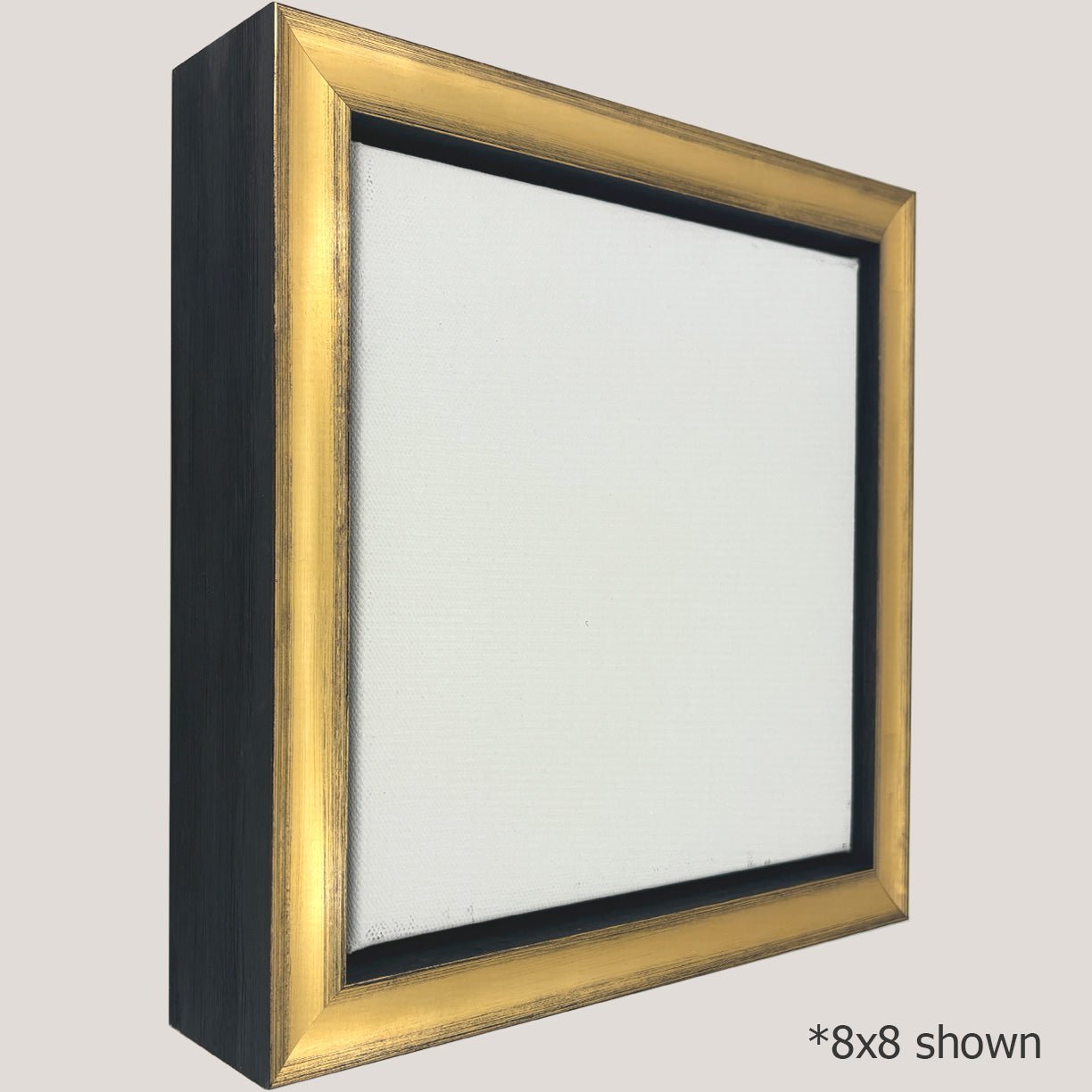 Reid - Gold & Black Floater FramePicture Frame