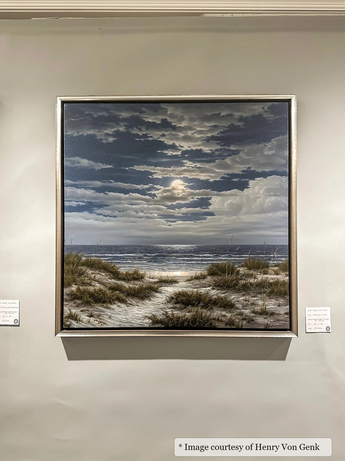Reid Silver & Gray frame on a Realist painting by Henry Von Genk