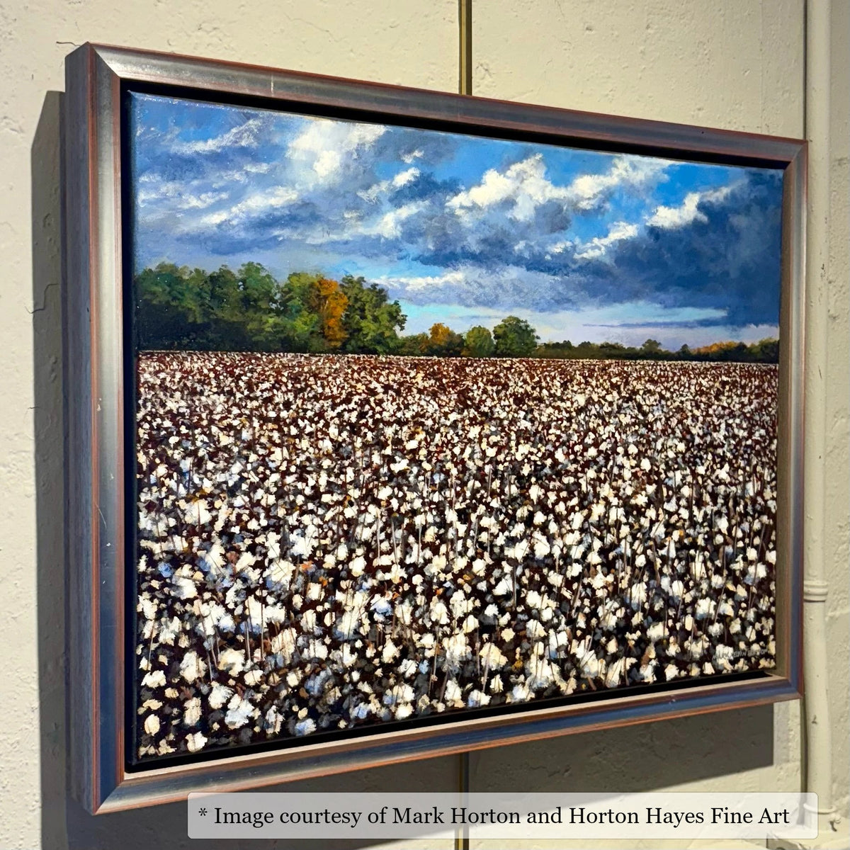Reid Silver & Gray frame on an Impressionist painting by Mark Horton, at Horton Hayes Fine Art