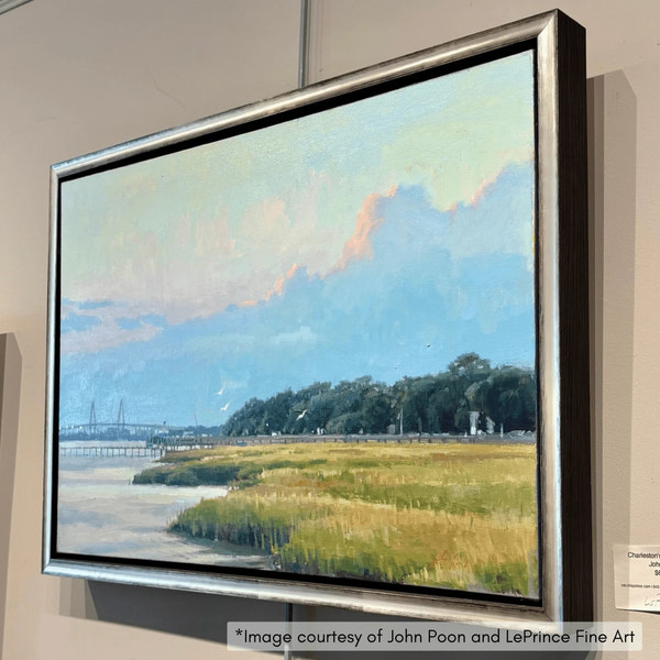 Reid - Silver & Black Floater FramePicture Frame