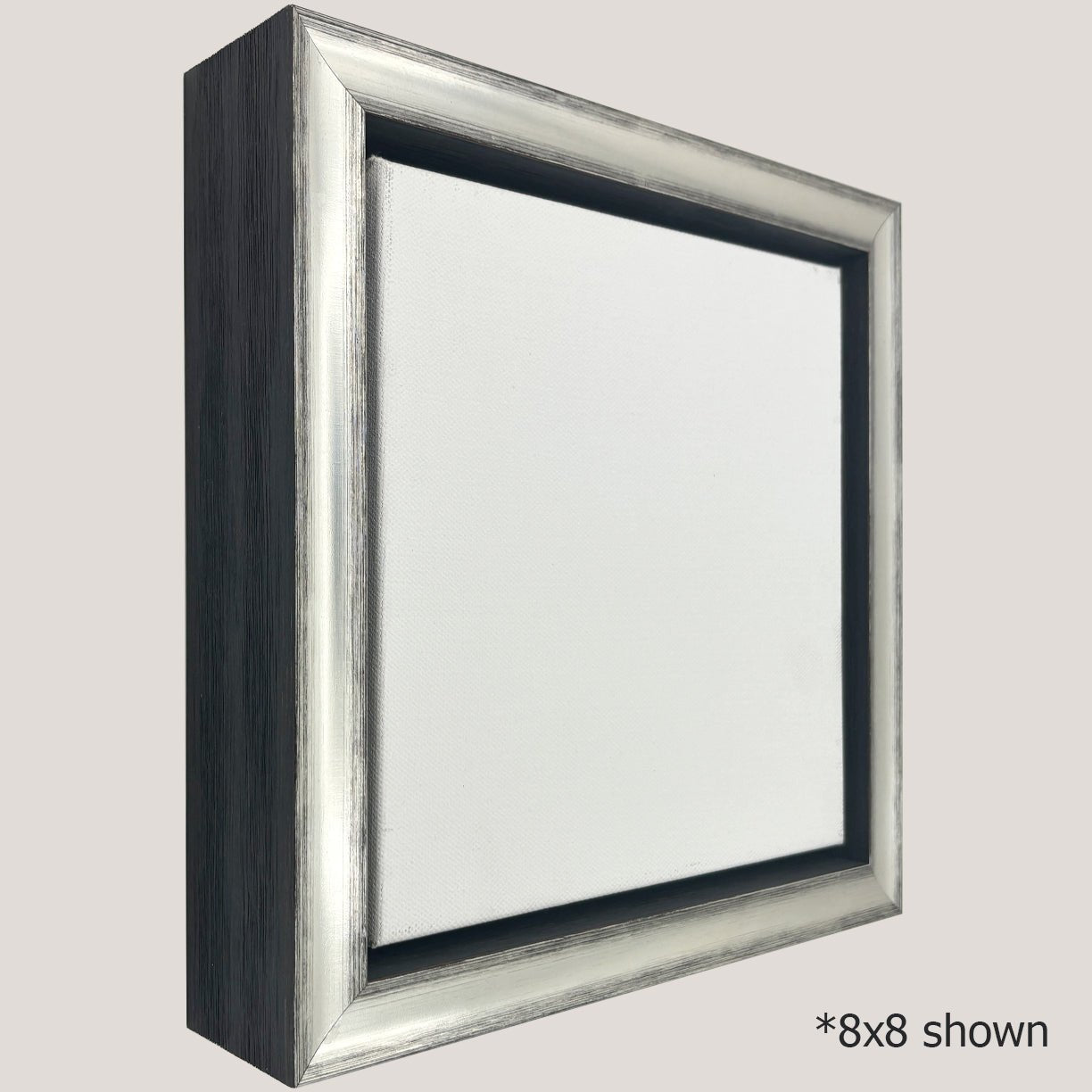 Reid - Silver & Black Floater FramePicture Frame