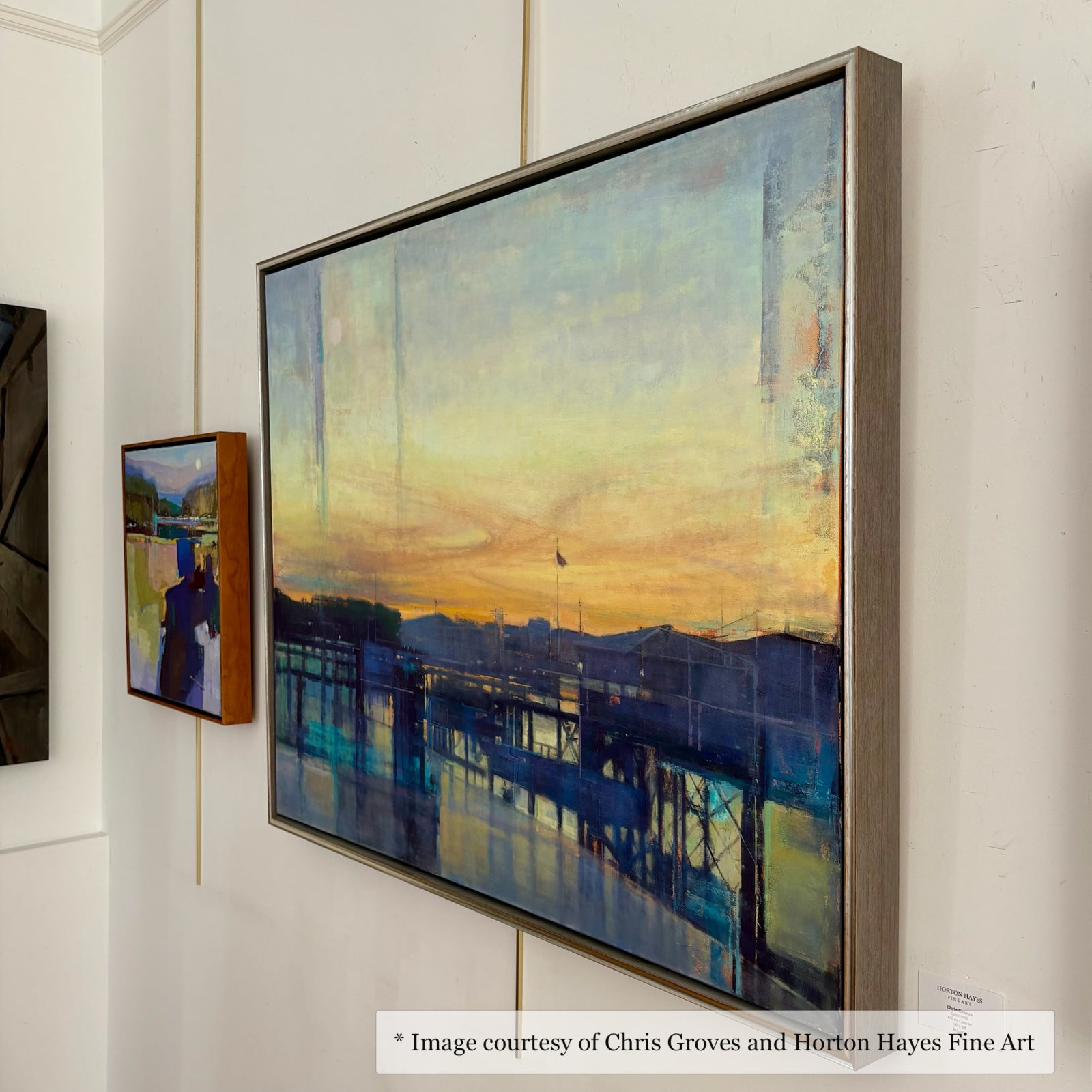 Reid - Silver & Gray Floater FramePicture Frame