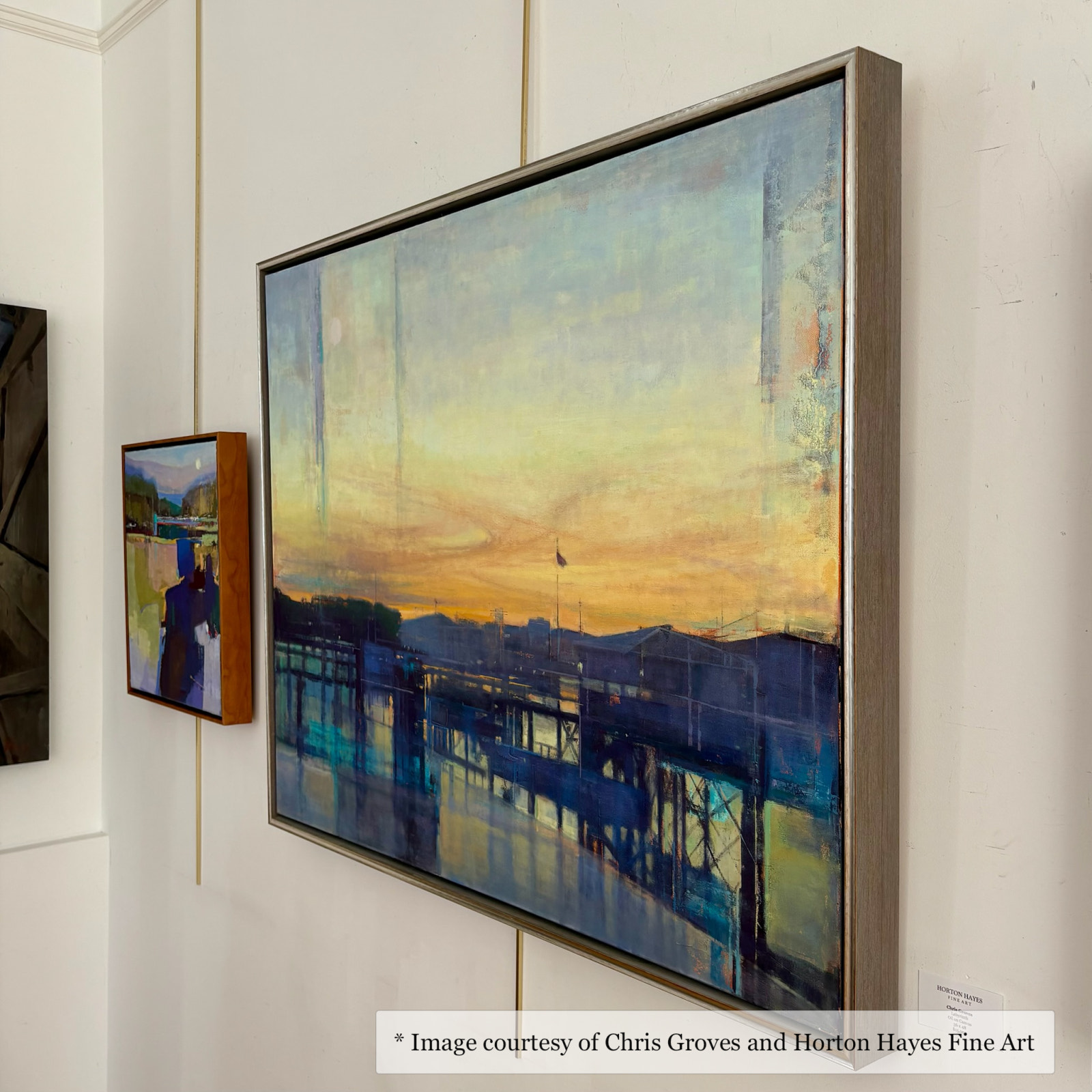 Reid - Silver & Gray Floater FramePicture Frame