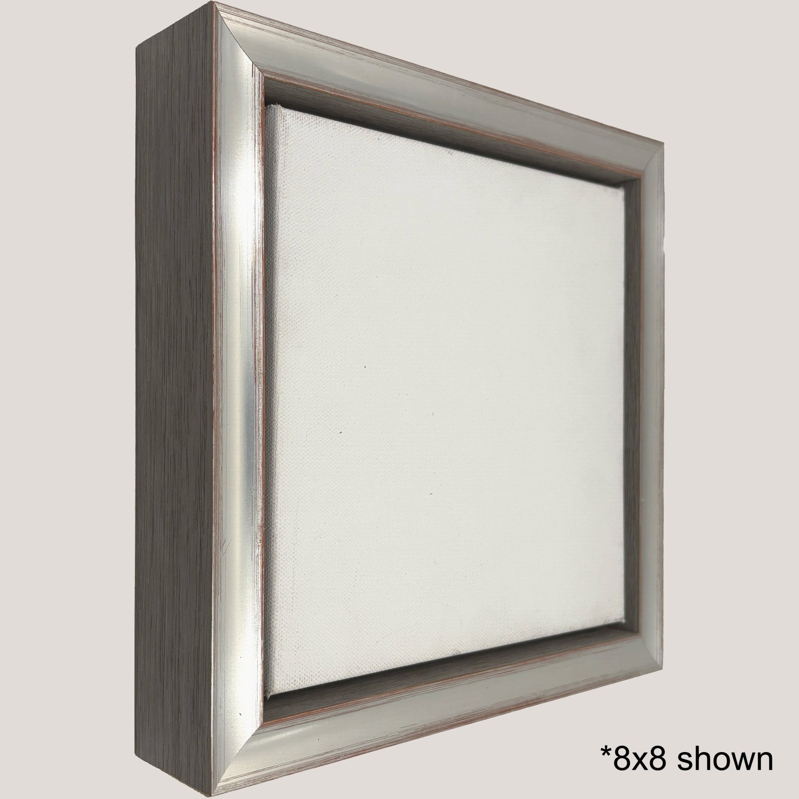 Reid - Silver & Gray Floater FramePicture Frame