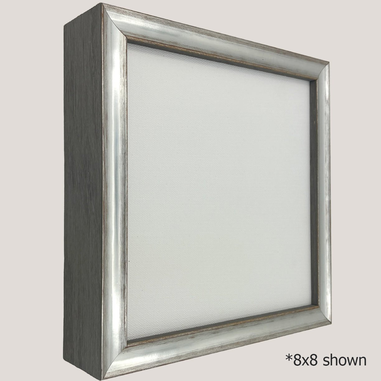 Reid - SIlver & Gray Floater FramePicture Frame