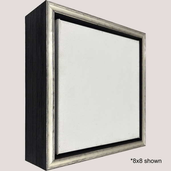 Rhett - Deep Silver Floater FramePicture Frame