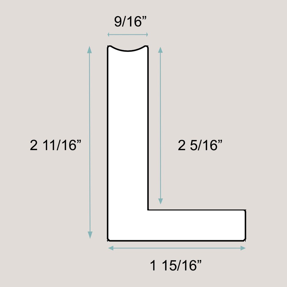 Rhett - Tall Gold Floater FramePicture Frame