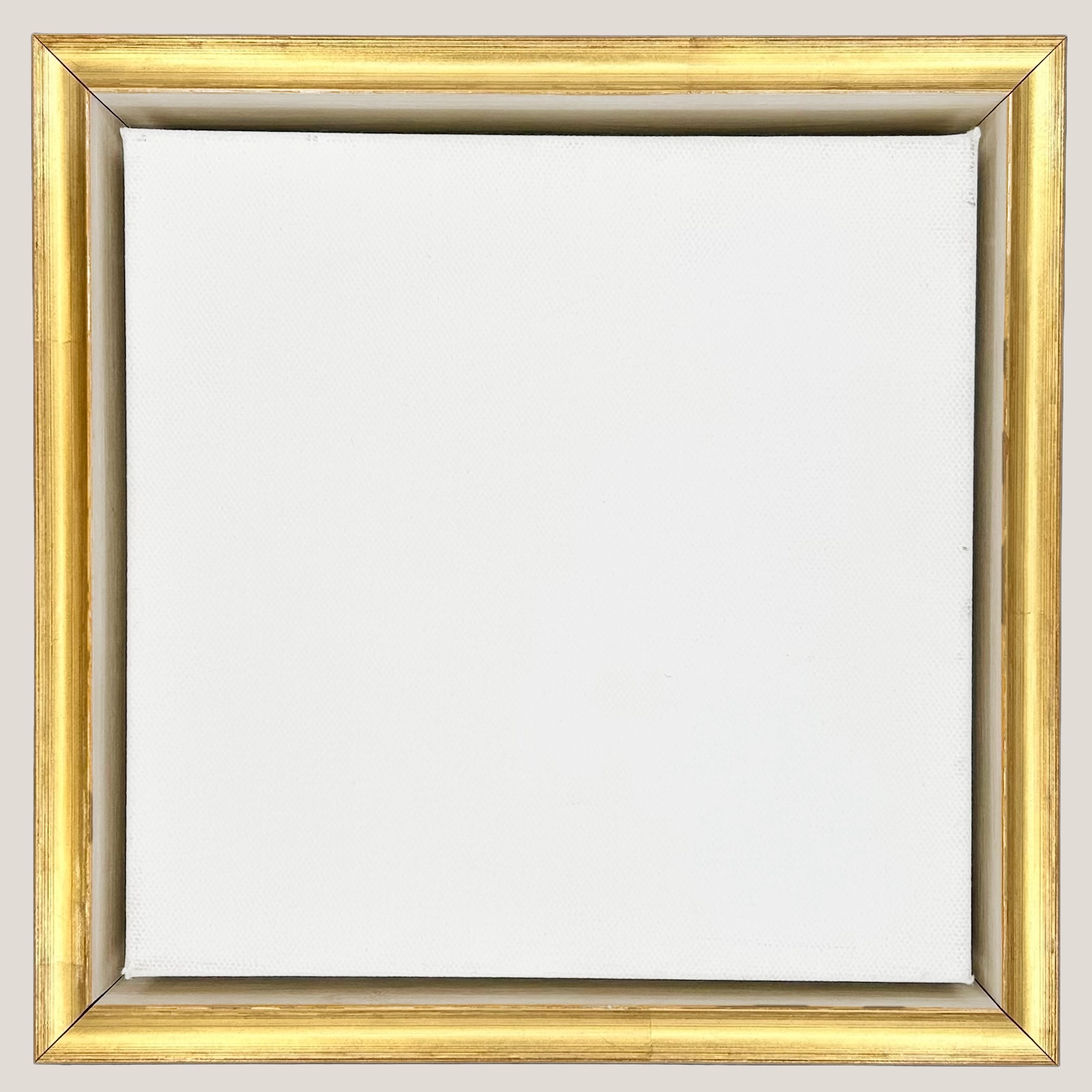 Rhett - Deep Gold & White Floater Frame