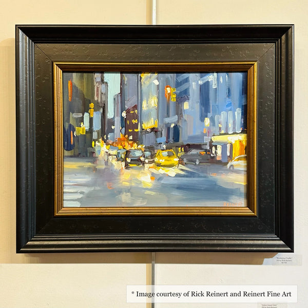 Meeting - Wide Black and Gold Frame