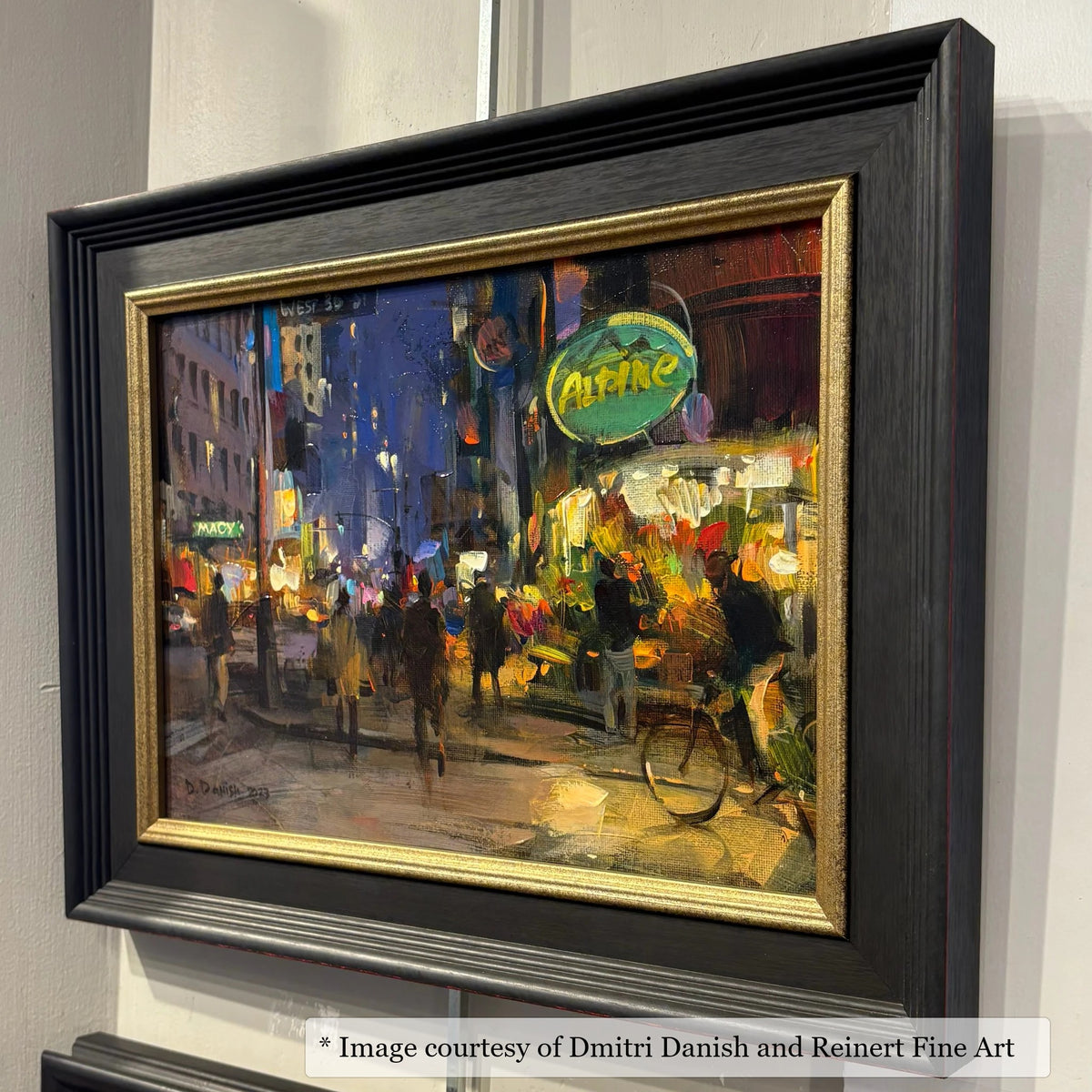 Rutledge Black & Gold frame on an Impressionist painting by Dmitri Danish, at Reinert Fine Art