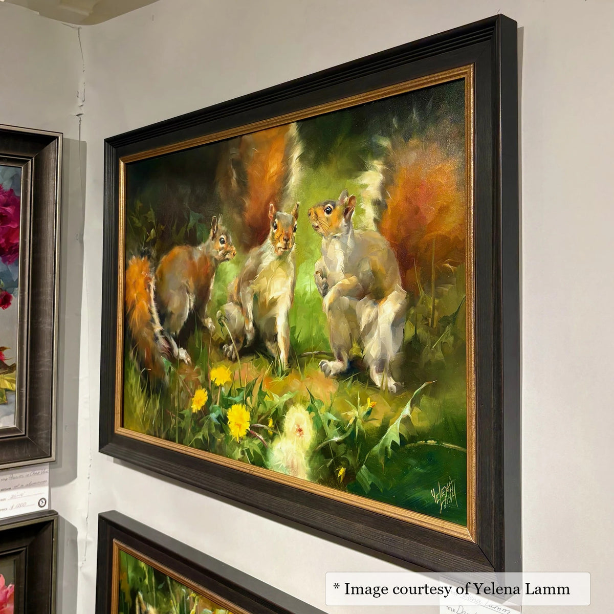 Rutledge Black & Gold frame on a Contemporary painting by Yelena Lamm